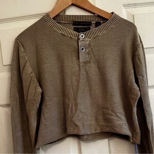 Vintage 1946 Brand Tan Knit Sweater Size L